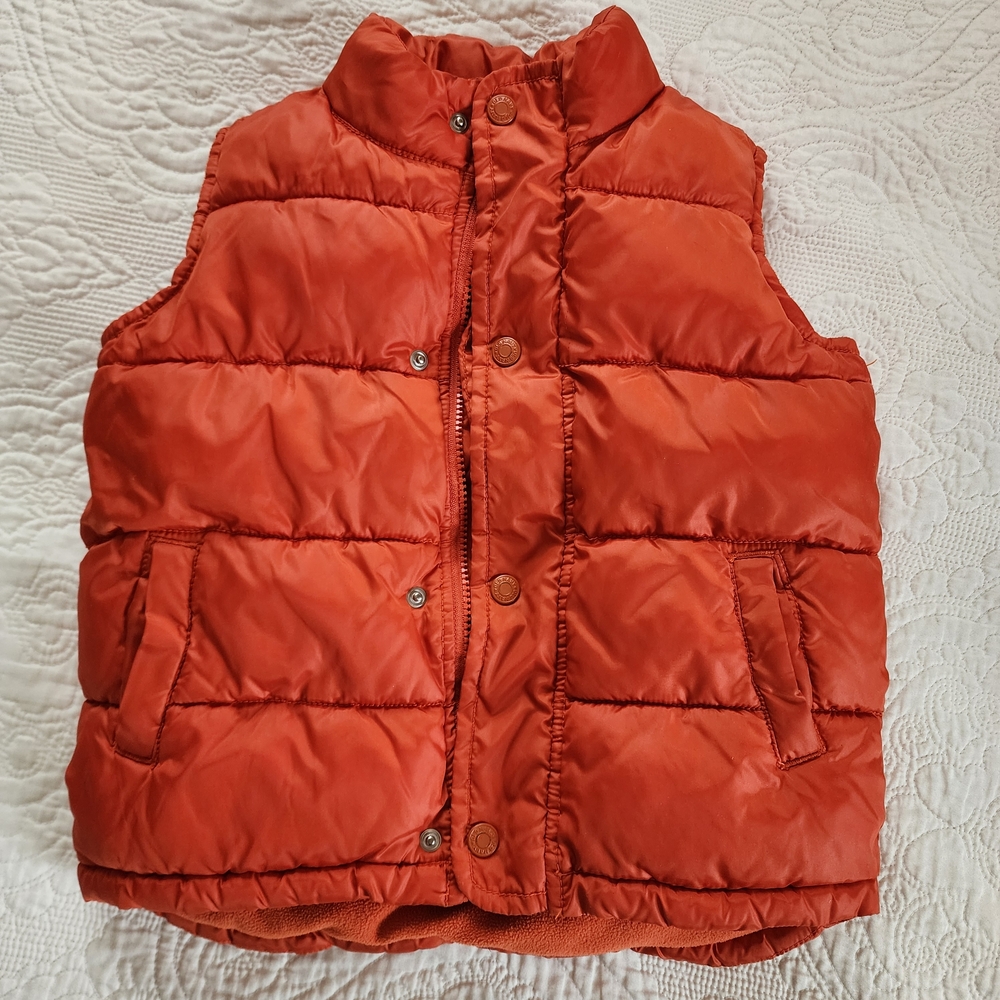 Old Navy Bright Orange Puffer Vest